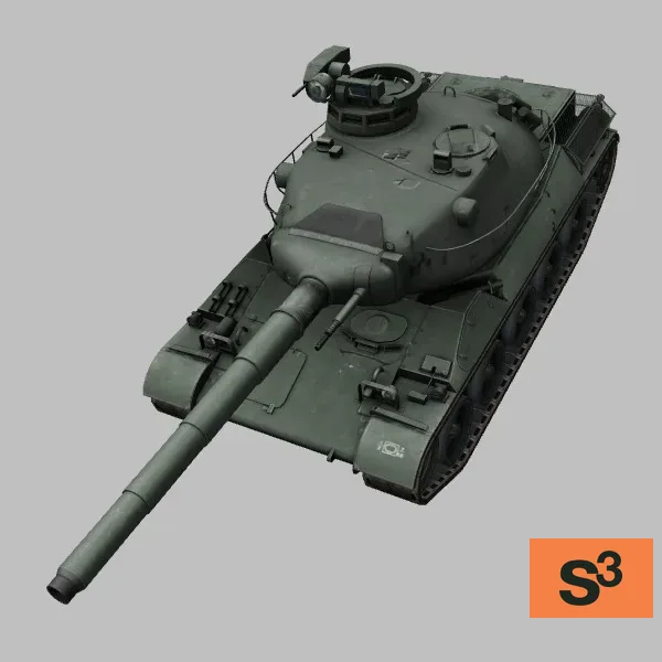 AMX-30B2 · FR · green — 3D model preview
