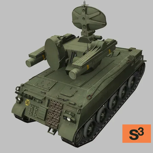 AMX-30R · ES · green — 3D model preview