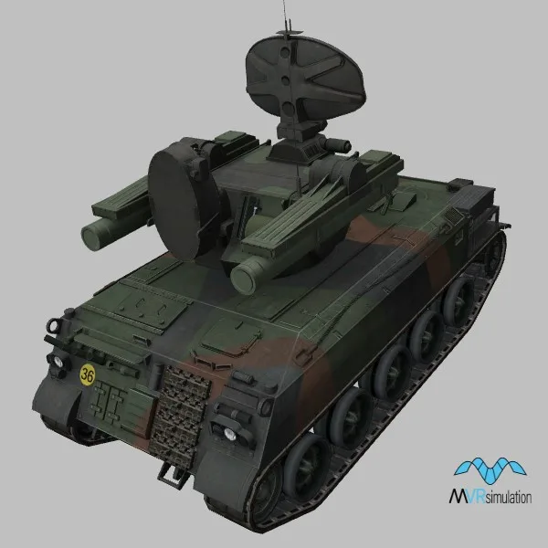 AMX-30R · FR · camo — 3D model preview