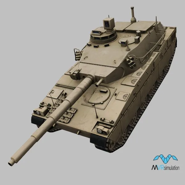 AMX-40 · FR · desert — 3D model preview