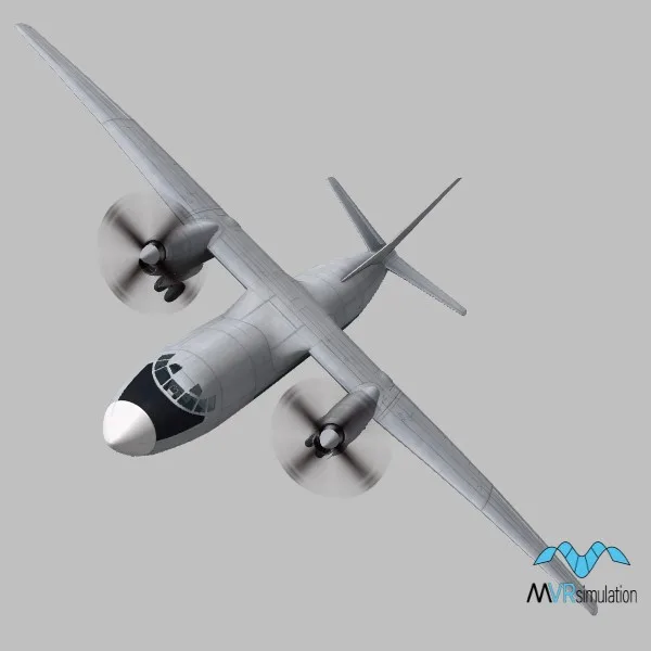 AN-24RV · RU · white — 3D model preview