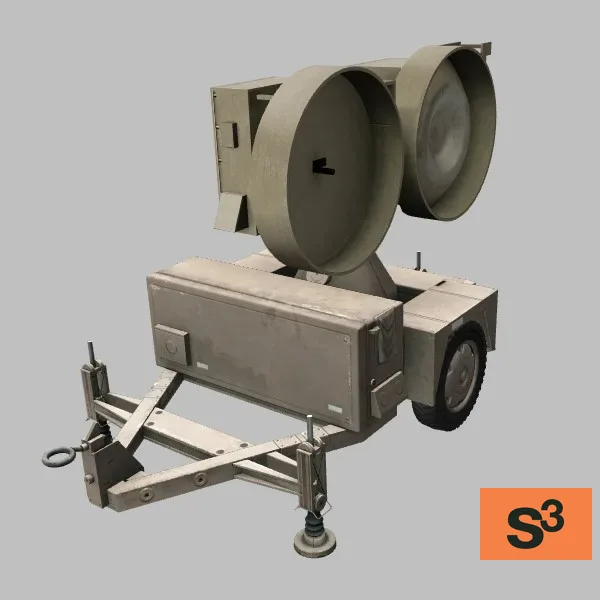 AN-MPQ-39 · US · desert — 3D model preview