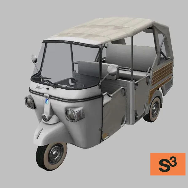 Ape-Calessino-2007 · IT · white — 3D model preview