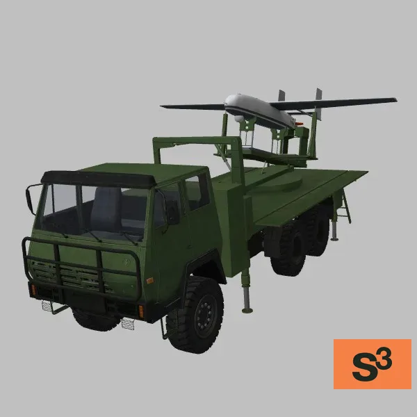 ASN-206-Launcher · CN · green — 3D model preview