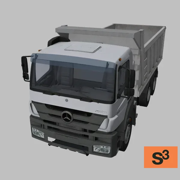 Axor-3340-6x4-tipper · DE · white — 3D model preview
