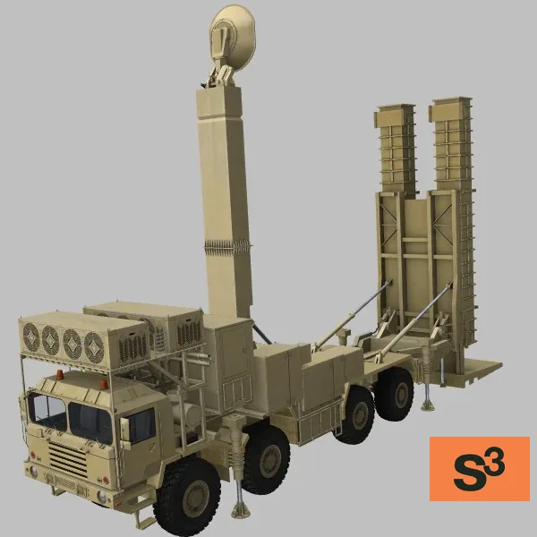 Bavar-373-TELAR · IR · desert — 3D model preview
