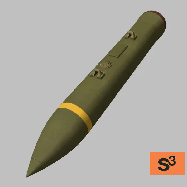BLU-109 · US · green — 3D model preview