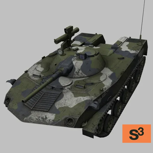 BMD-1P · RU · camo — 3D model preview