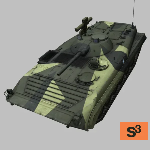 BMP-1-TJJ · FI · camo — 3D model preview