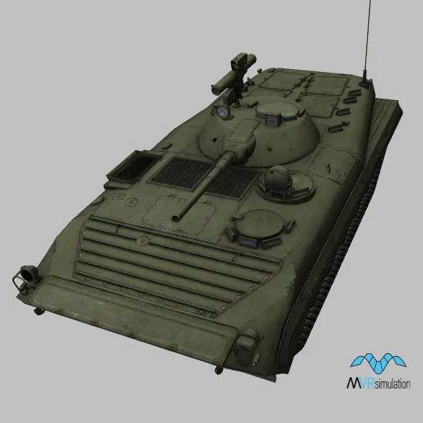 BMP-1P · BY · green — 3D model preview