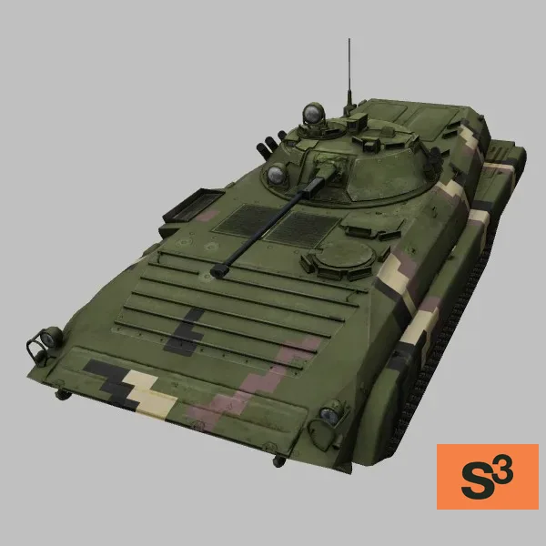 BMP-2 · UA · digital-camo — 3D model preview