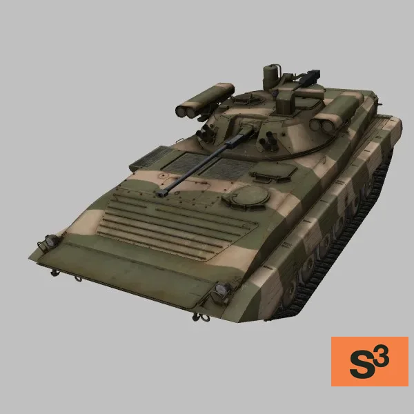 BMP-2M · DZ · camo — 3D model preview