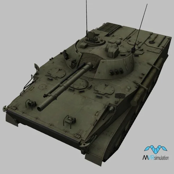 BMP-3 · RU · green — 3D model preview