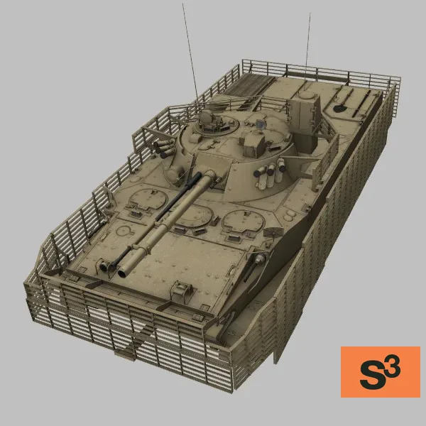 BMP-3-slat · AE · desert — 3D model preview