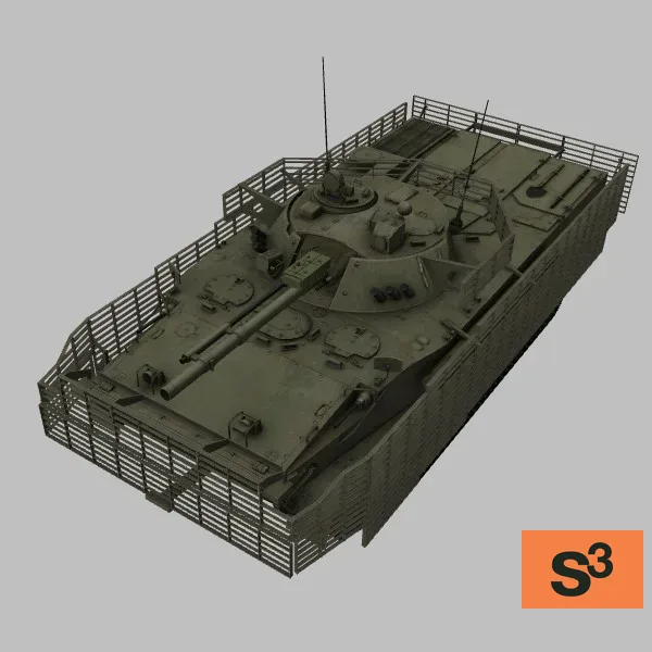 BMP-3K-slat · RU · green — 3D model preview