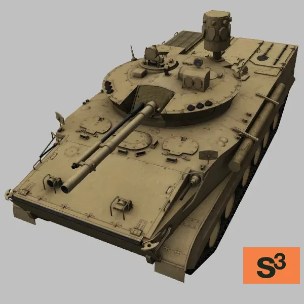 BMP-3M · RU · desert — 3D model preview