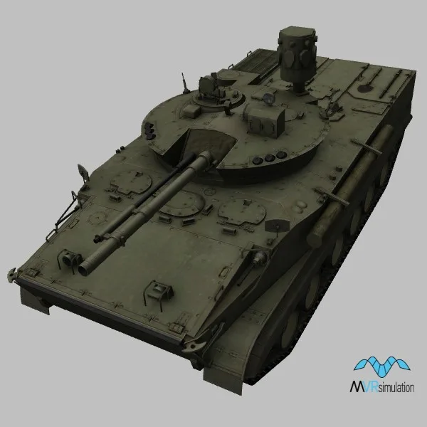 BMP-3M · RU · green — 3D model preview