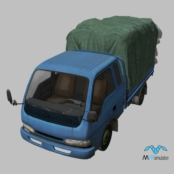 Bongo-flatbed-charcoal · SO · blue — 3D model preview