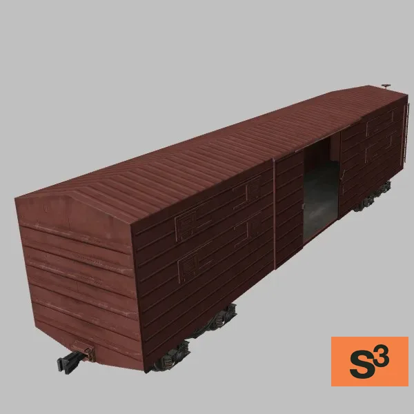 Boxcar-02 · KP · red — 3D model preview