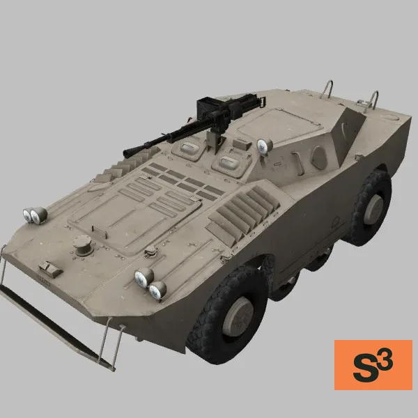 BRDM-1 · RU · desert — 3D model preview