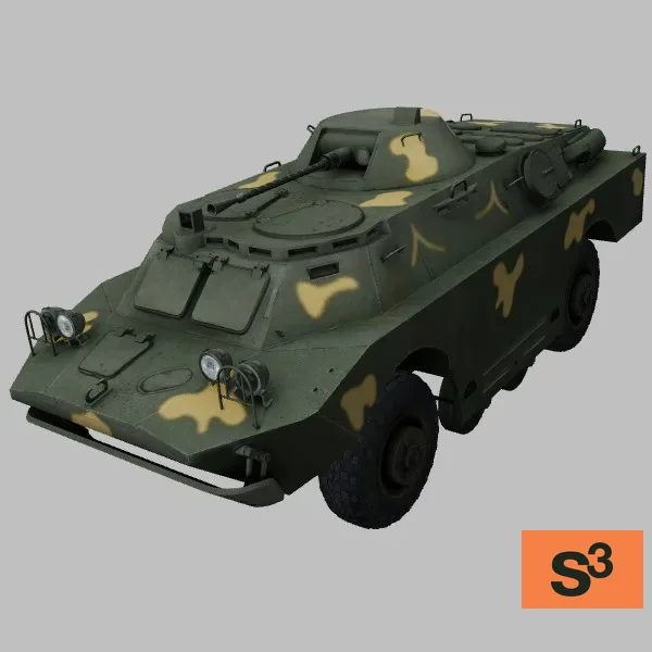 BRDM-2 · SY · camo — 3D model preview