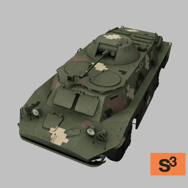 BRDM-2L1 · UA · digital-camo — 3D model preview