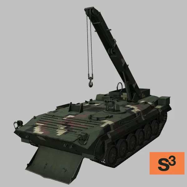 BREM-2 · UA · camo — 3D model preview