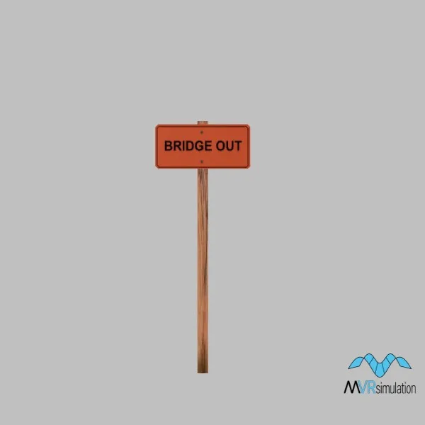 bridge out-sign-001c — 3D model preview