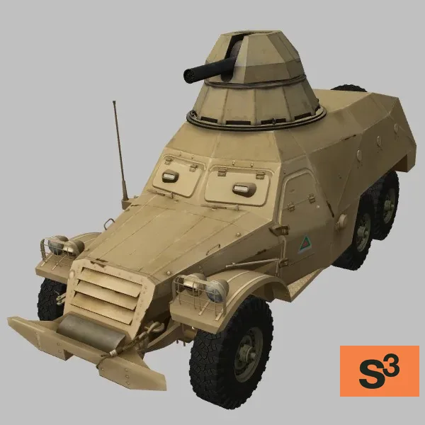 BTR-152-AK-630 · YE · desert — 3D model preview