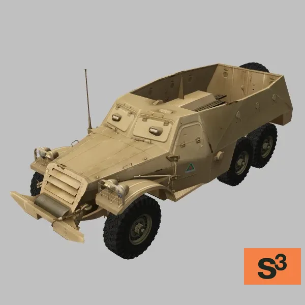 BTR-152 · ZW · desert — 3D model preview