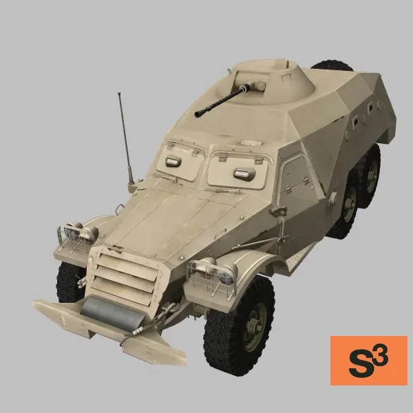 BTR-152K · YE · desert — 3D model preview