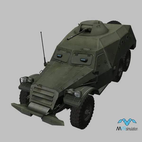 BTR-152K · YE · green — 3D model preview
