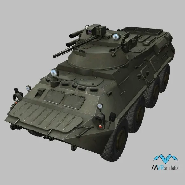 BTR-3U · UA · green — 3D model preview