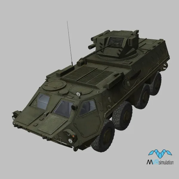 BTR-4V · UA · green — 3D model preview