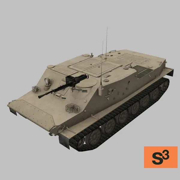 BTR-50PK · EG · desert — 3D model preview