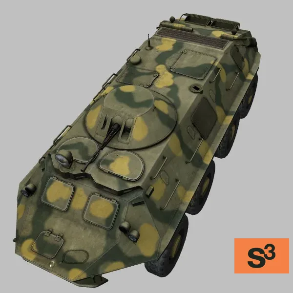 BTR-60PB · SY · camo — 3D model preview