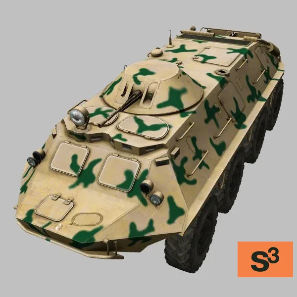 BTR-60PB · YPG · camo — 3D model preview