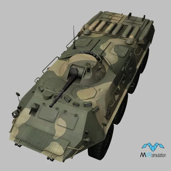 BTR-80 · UZ · camo — 3D model preview