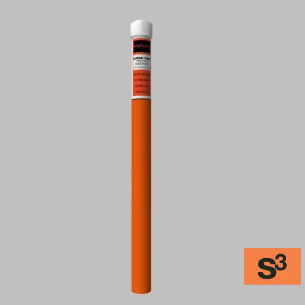 buried cable-sign-002 — 3D model preview