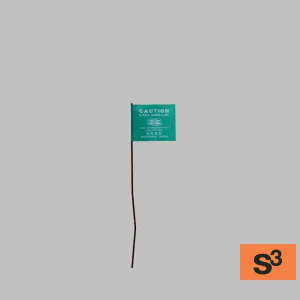 buried sewerline-sign-001 — 3D model preview