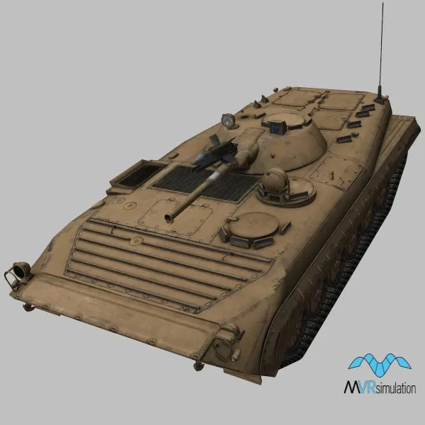 BWP-1 · PL · desert — 3D model preview