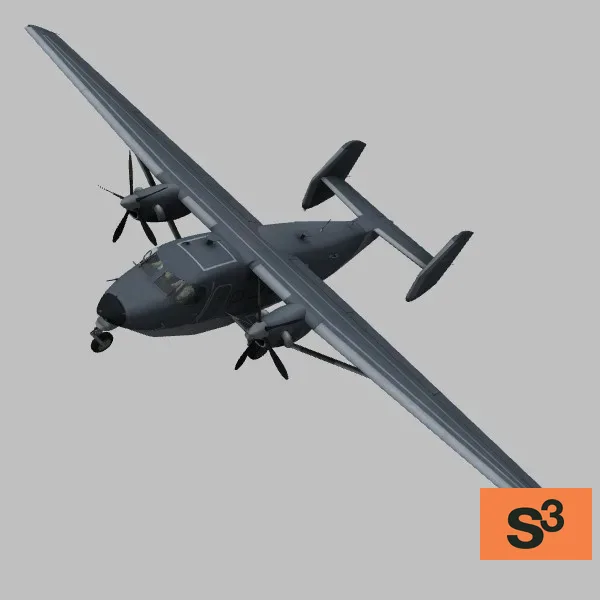 C-145A · US · camo — 3D model preview