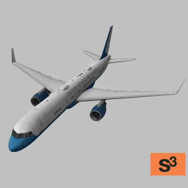 C-32A · US · white — 3D model preview
