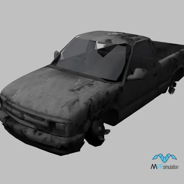 car wrecked-003 — 3D model preview