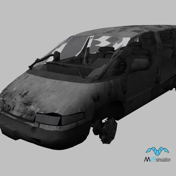 car wrecked-004 — 3D model preview