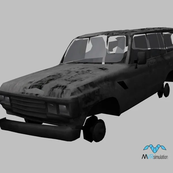 car wrecked-007 — 3D model preview