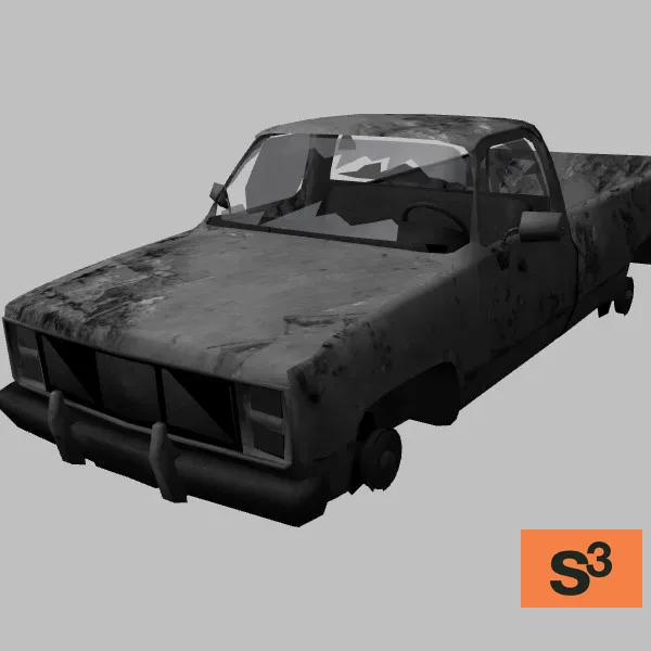 car wrecked-008 — 3D model preview
