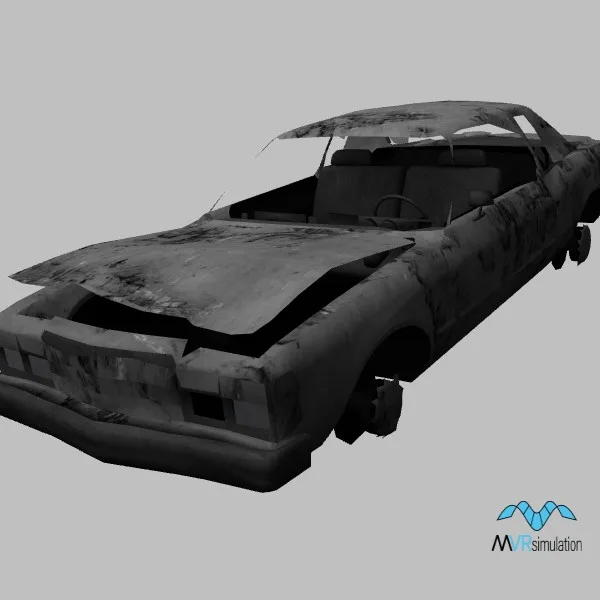 car wrecked-009 — 3D model preview