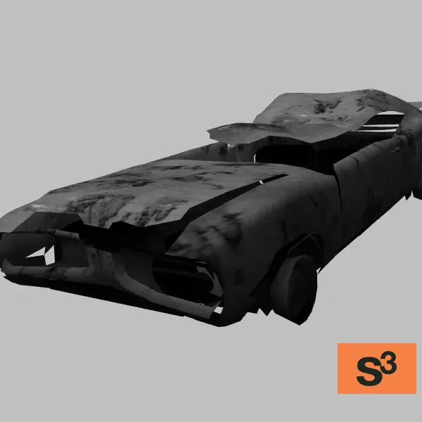 car wrecked-011 — 3D model preview