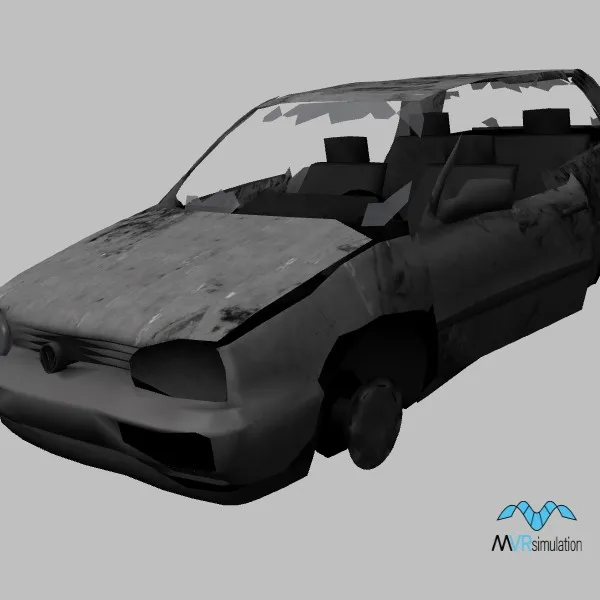 car wrecked-014 — 3D model preview